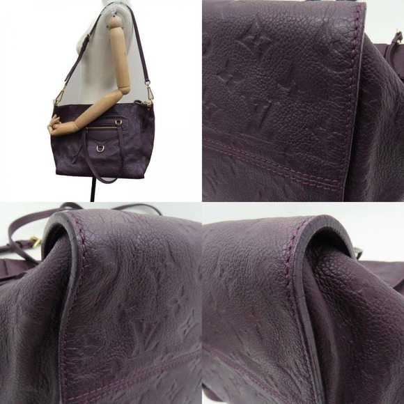 💎✨Authentic✨💎 Louis Vuitton Lumineuse PM Monogram Empreinte Purple - Picture 10 of 12